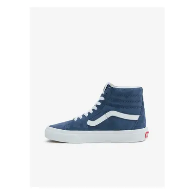 Blue women's suede ankle sneakers VANS SK8-Hi - Women's