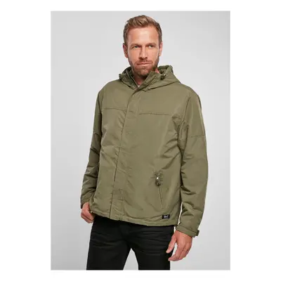 Windbreaker with front zipper olive