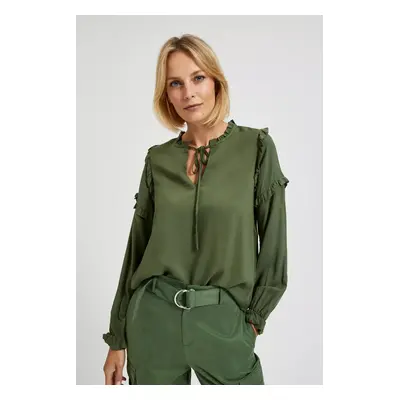 Women's khaki blouse