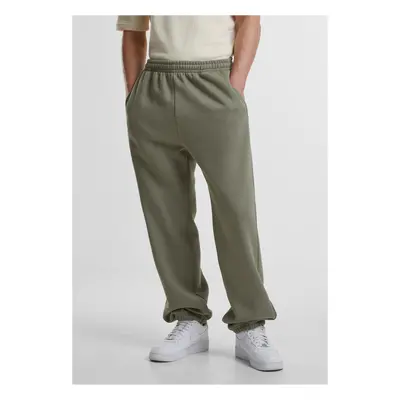 Men's basic sweatpants Fluffy light olive