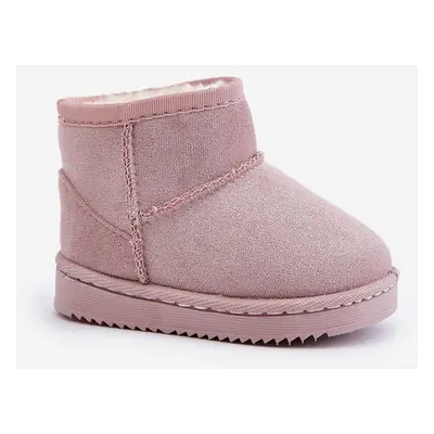 Children's insulated ankle snow boots pink Gooby