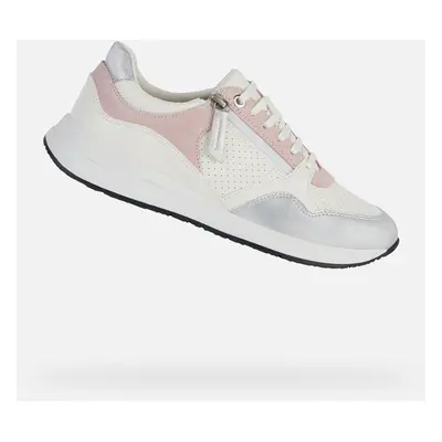 White women's sneakers Geox Bulmya - Women's