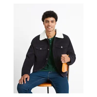 Celio Corduroy Jacket with Fur Cunewjoe - Men