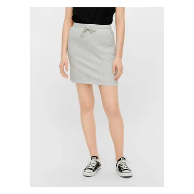 Light Grey Skirt with Tie Pieces Chilli - Women