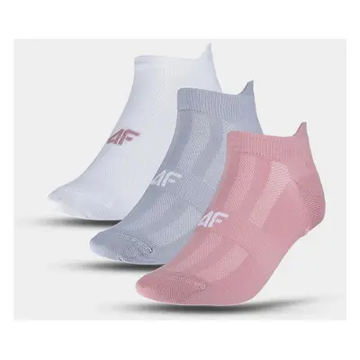 Women's Sports Socks Under the Ankle (3Pack) 4F - Multicolor