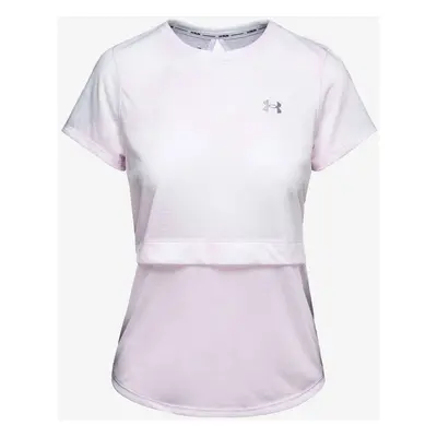 Women's T-shirt Under Armour Streaker SS-WHT