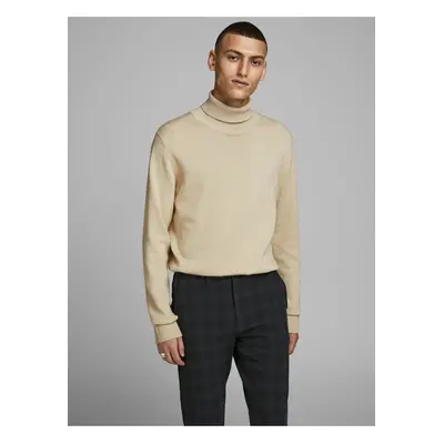 Beige men's turtleneck Jack & Jones Emil - Men