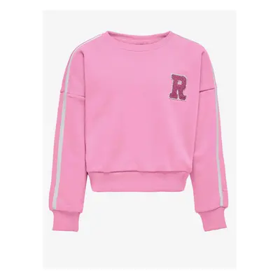 Pink girly sweatshirt ONLY Selina - Girls