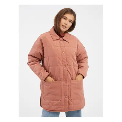 Women's Old Pink Quilted Jacket Roxy Next Up - Women