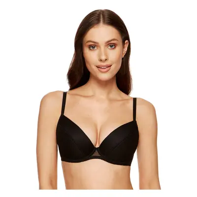 Gorteks Black polka dot lace push-up bra