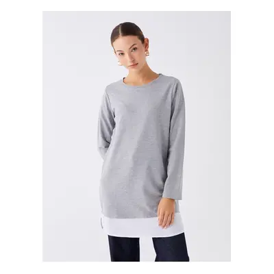 LC Waikiki Crew Neck Plain Long Sleeve Women's Tunic