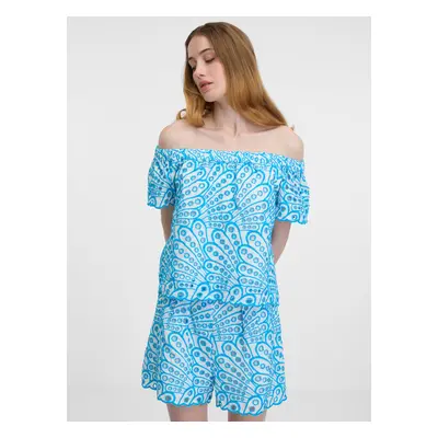 Orsay Blue women's patterned blouse - Women's