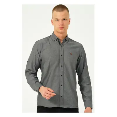 G674 DEWBERRY MEN'S SHIRT-SMOKED-3