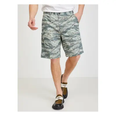 Green Men's Patterned Chino Shorts Diesel - Men