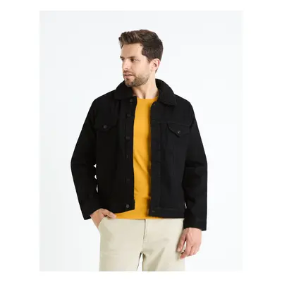 Celio Denim Jacket Sherpa Cudensherp - Mens