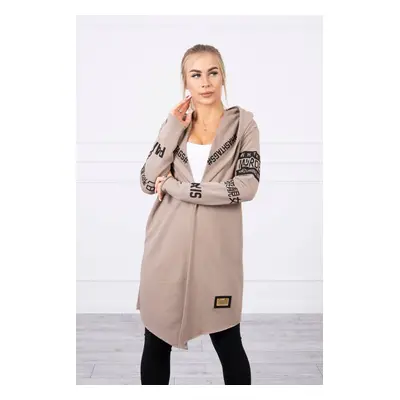 Coatee felirattal cappuccino