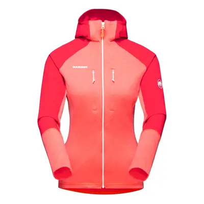 Women's Mammut Eiswand Advanced ML Hooded Jacket Barberry/Azalea