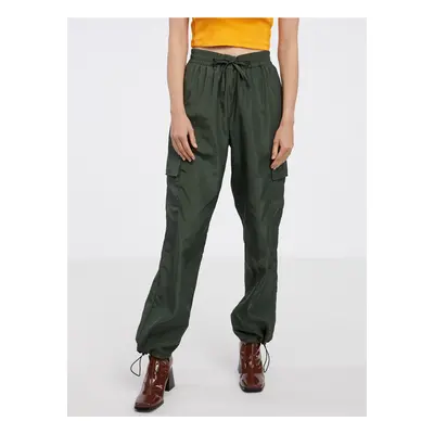 Dark Green Women's Trousers Noisy May Sky - Women