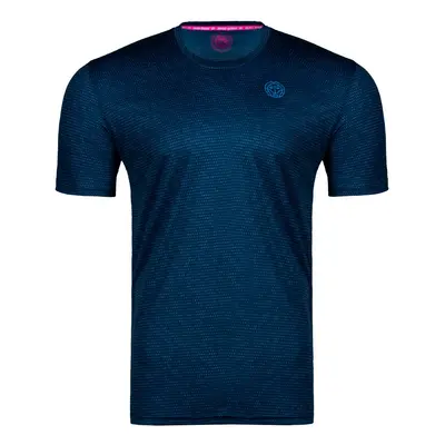 Men's T-shirt BIDI BADU Falou Tech Tee Dark Blue, Petrol