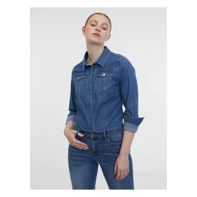 Orsay Blue Denim Shirt - Women