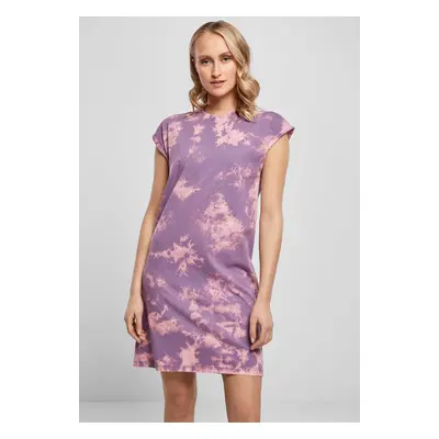 Women's bleached dress gray-purple