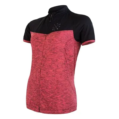 Women's cycling jersey Sensor Cyklo Motion Pink/Black