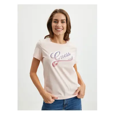 Light pink women's T-shirt Guess - Women