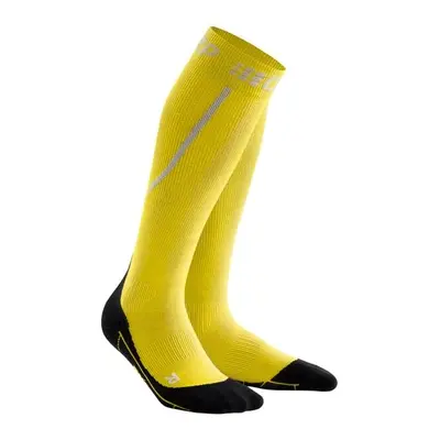 Women's Winter Compression Knee-High Socks CEP Yellow/Black