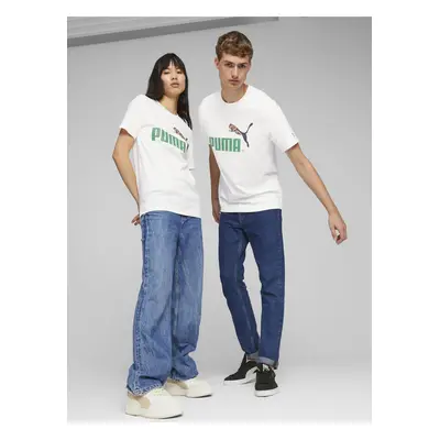 White unisex T-shirt Puma Classics No.1 - Men