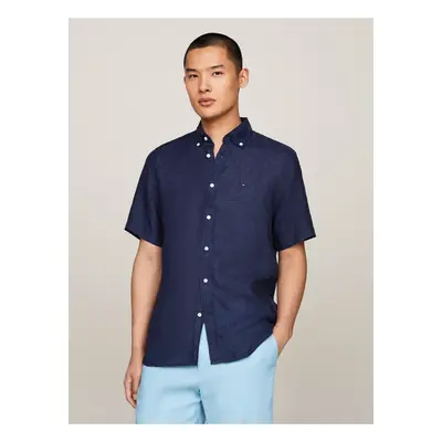 Dark blue men's short sleeve shirt Tommy Hilfiger - Men