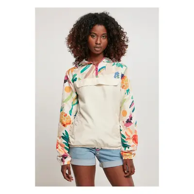 Women's combination jacket white, sand and fruit