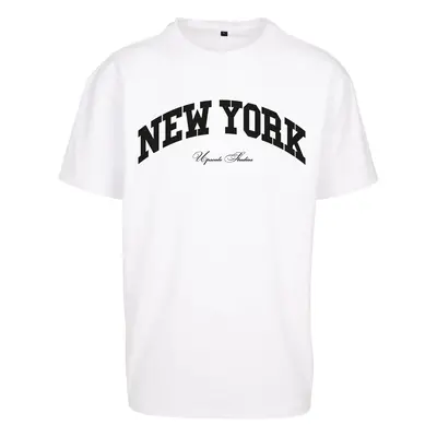 New York College Oversize T-Shirt in White