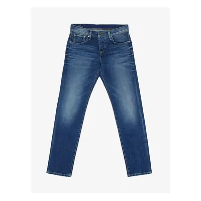 Dark blue men's slim fit jeans Pepe Jeans Cane - Men