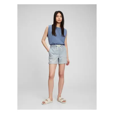 GAP Striped Denim Shorts - Women