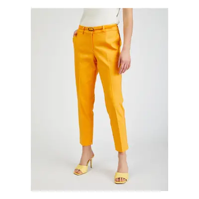 Orsay Orange Ladies Shortened Pants with Strap - Women