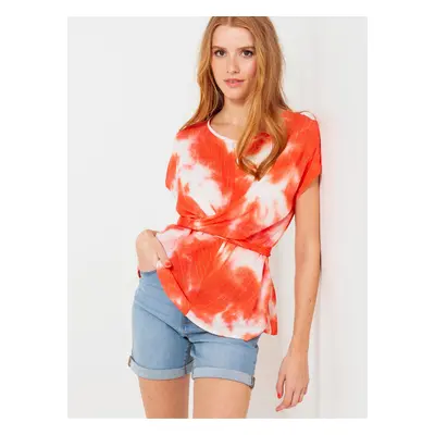 Red Batik Blouse CAMAIEU - Women