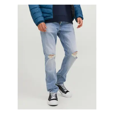 Light blue men straight fit jeans Jack & Jones Tim - Men