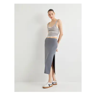 Koton Slit Detail Standard Waist Midi Pencil Skirt