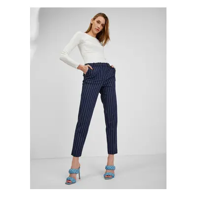 Orsay Dark blue ladies striped trousers - Women