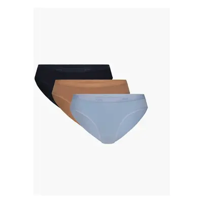 Women's Panties ATLANTIC Sport 3Pack - Dark Beige/Dark Blue/Pastel Blue