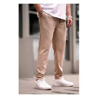 Madmext Cream Jogger Pants