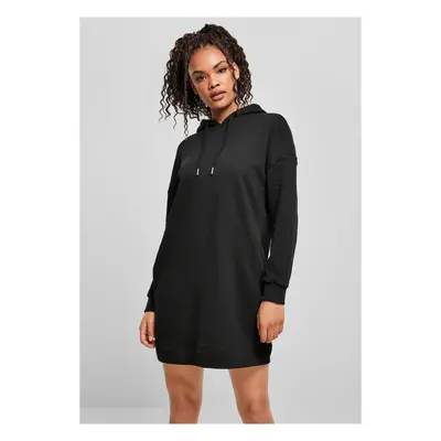 Women's Organic Oversized Terry Hooded Dress Black