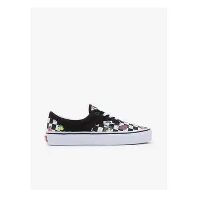 Black Womens Checkered Sneakers VANS Era - Women