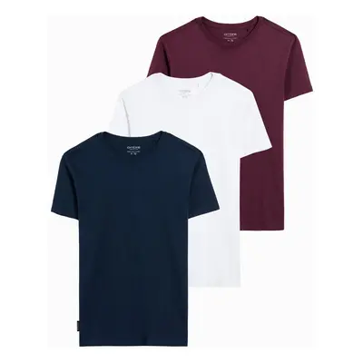 Ombre BASIC 3-pack cotton t-shirt set