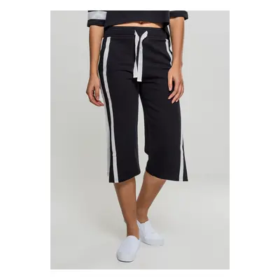 Women's Strappy Terry Culotte Black/White