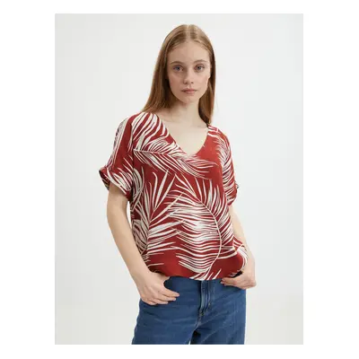 Brick patterned blouse ONLY Augustina - Women