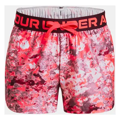 Under Armour Shorts Play Up Printed Shorts-RED - Girls