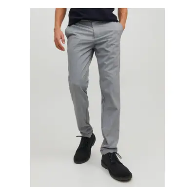 Grey Mens Checkered Trousers Jack & Jones Marco - Men