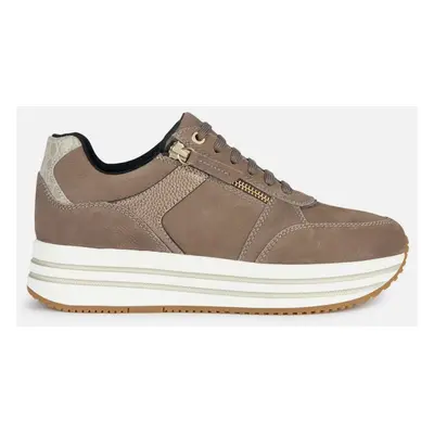 Beige women's sneakers Geox Kency - Women's