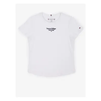 White Girls' T-Shirt Tommy Hilfiger - Girls